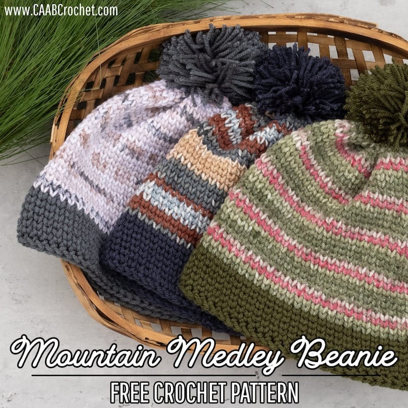 Knit Look Beanie Crochet Pattern - CAAB Crochet